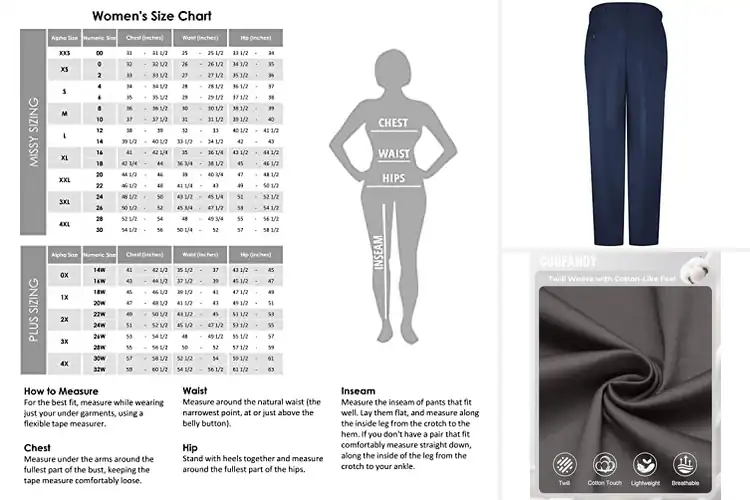 Detailed view of Best 100 Percent Cotton Twill Pants