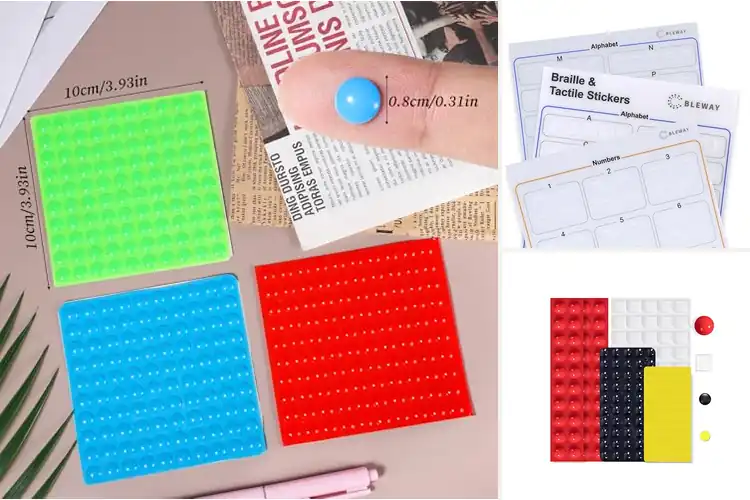 Detailed view of Best Braille Stickers