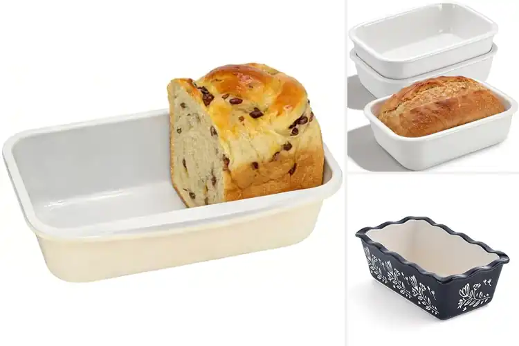 Detailed view of Best Ceramic Meatloaf Pans With Presses