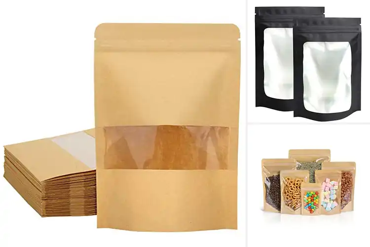 Detailed view of Best Clear Window Pouches