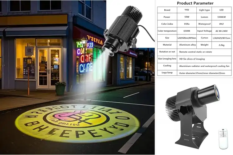 Detailed view of Best Custom Logo Projector Lights