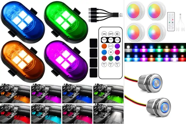 Detailed view of Best Dimmer Remote LED Car Lights