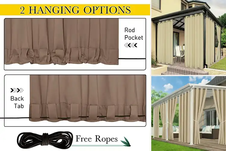 Detailed view of Best Durable Outdoor Curtains