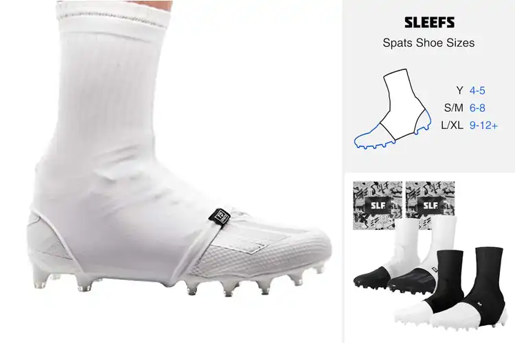 Detailed view of Best Football Spats For Debris