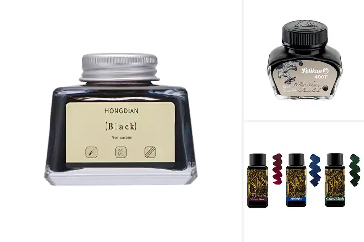 Detailed view of Best Fountain Pen Inks: 10 Vibrant Picks for Smooth Writing