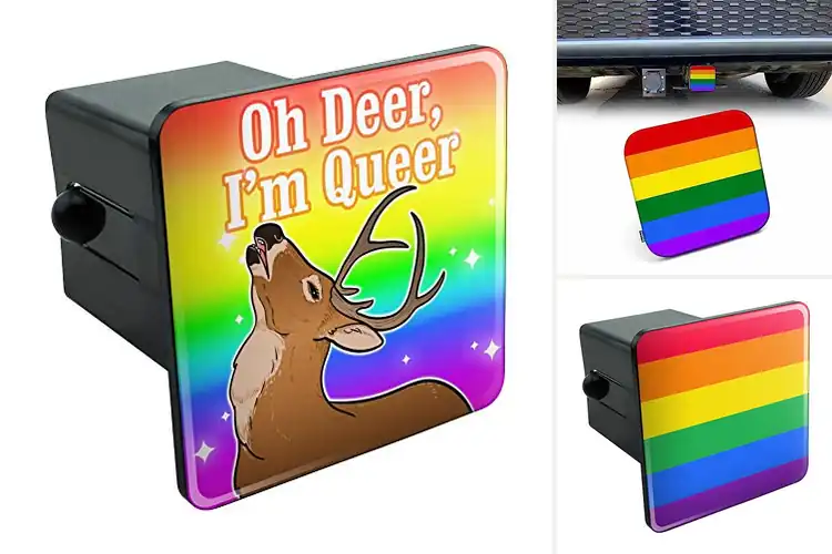 Detailed view of Best Gay Pride Hitch Inserts