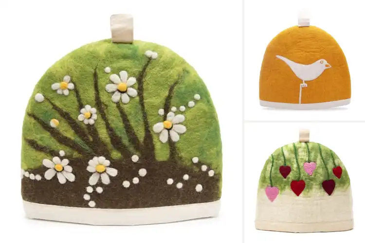 Detailed view of Best Hand Felted Tea Cosys