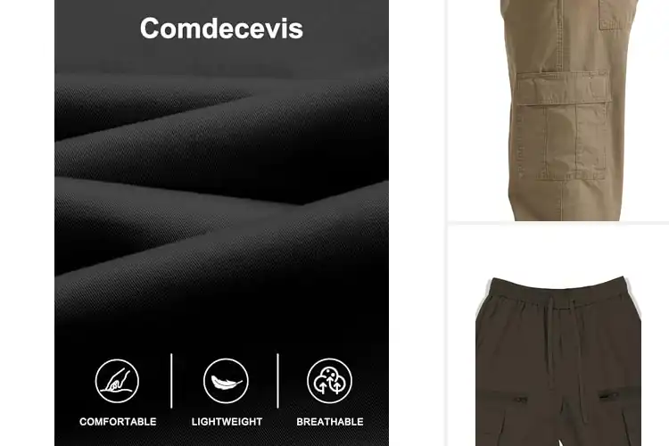 Detailed view of Best Loose Fit Cargo Pants