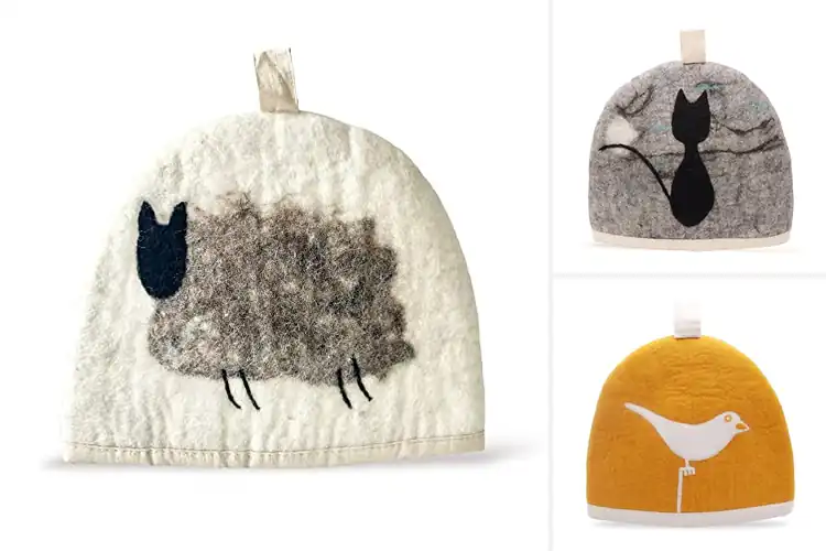Detailed view of Best Natural Wool Teapot Cozies: Keep Tea Warm