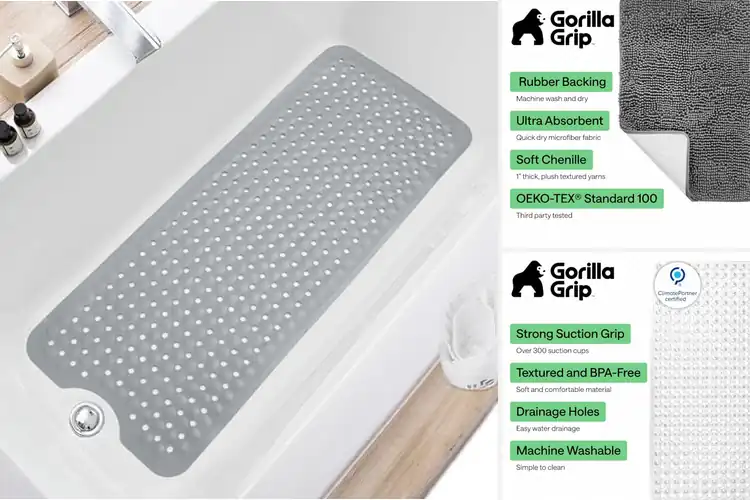 Detailed view of Best Non Slip Bath Mats: Safety & Comfort