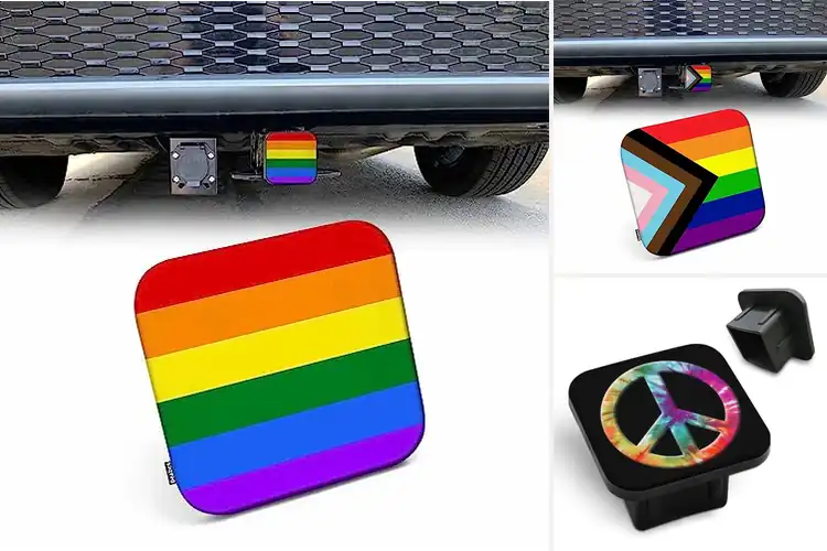 Detailed view of Best Pride Hitch Covers