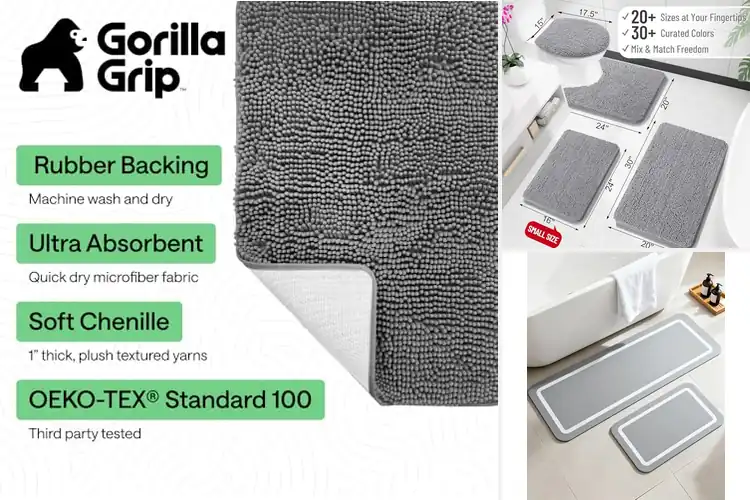 Detailed view of Best Quick Dry Bathroom Mats: Drier, Happier Bathrooms Await