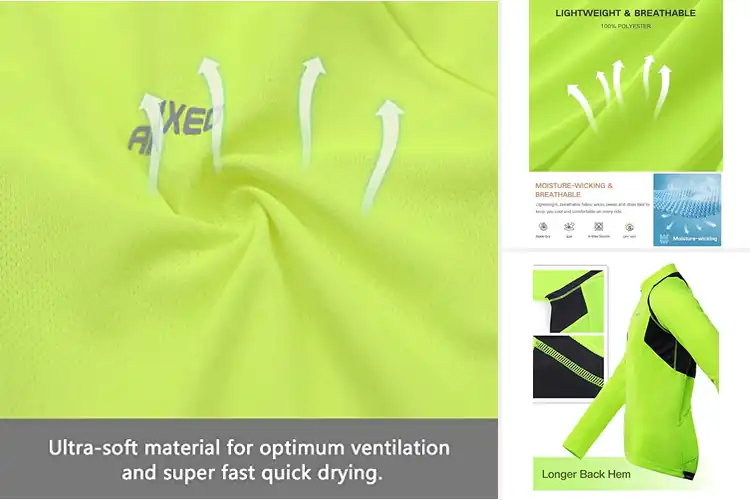 Detailed view of Best Reflective Cycling Jerseys