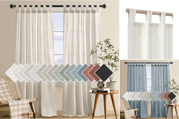Detailed view of Best Tab Top Curtains
