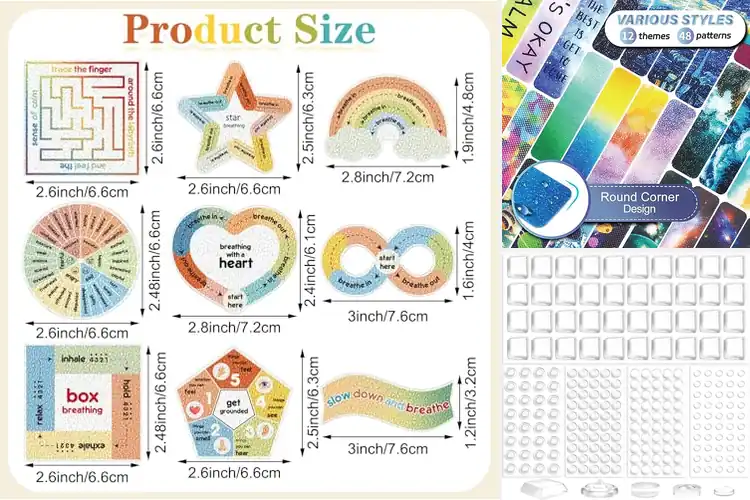 Detailed view of Best Tactile Stickers for Boosting Focus & Calmness Anywhere