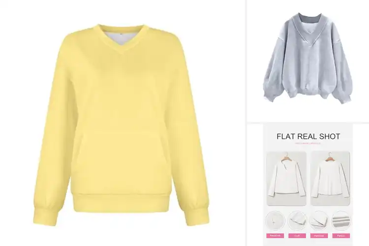 Detailed view of Best V-Neck Sweatshirts