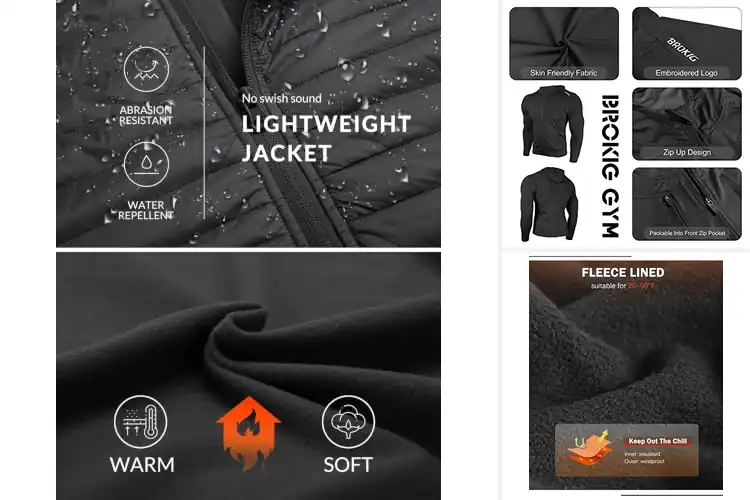 Detailed view of Best Windproof Running Jackets for Warm, Dry Runs